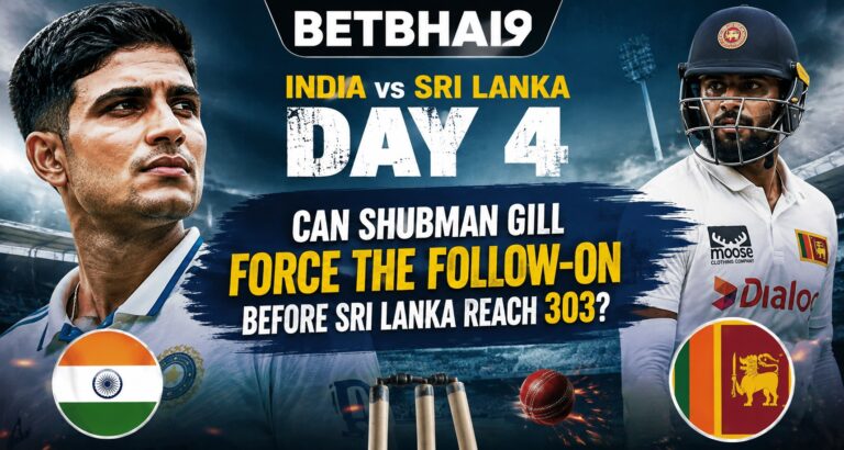 India vs Sri Lanka Day 4: Can Shubman Gill Force the Follow-On Before Sri Lanka Reach 303?
