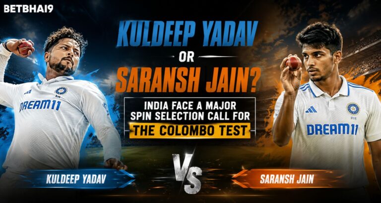 Kuldeep Yadav or Saransh Jain? India Face a Major Spin Selection Call for the Colombo Test