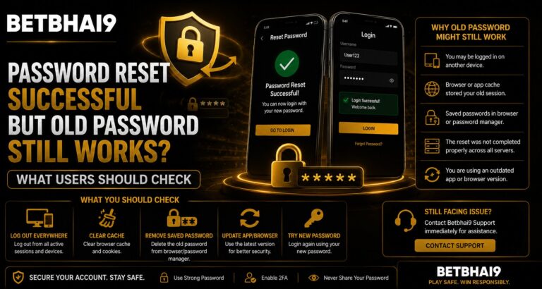 Password Reset Successful but Old Password Still Works? What Users Should Check