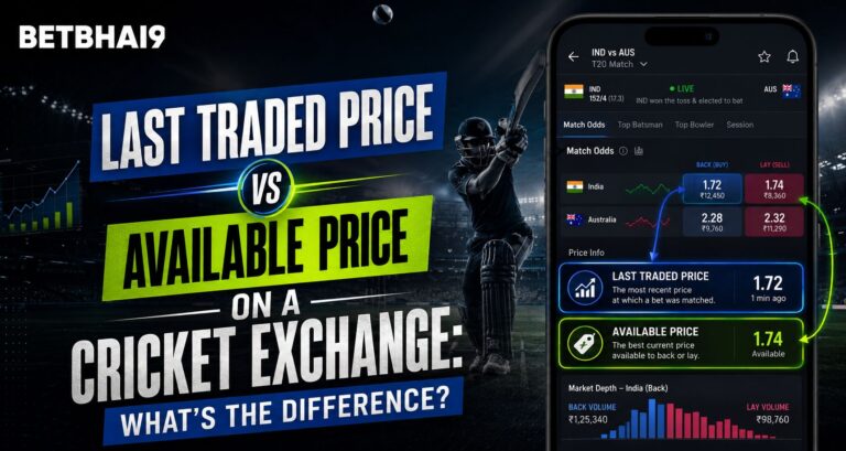 Last Traded vs Available Price on a Cricket Exchange
