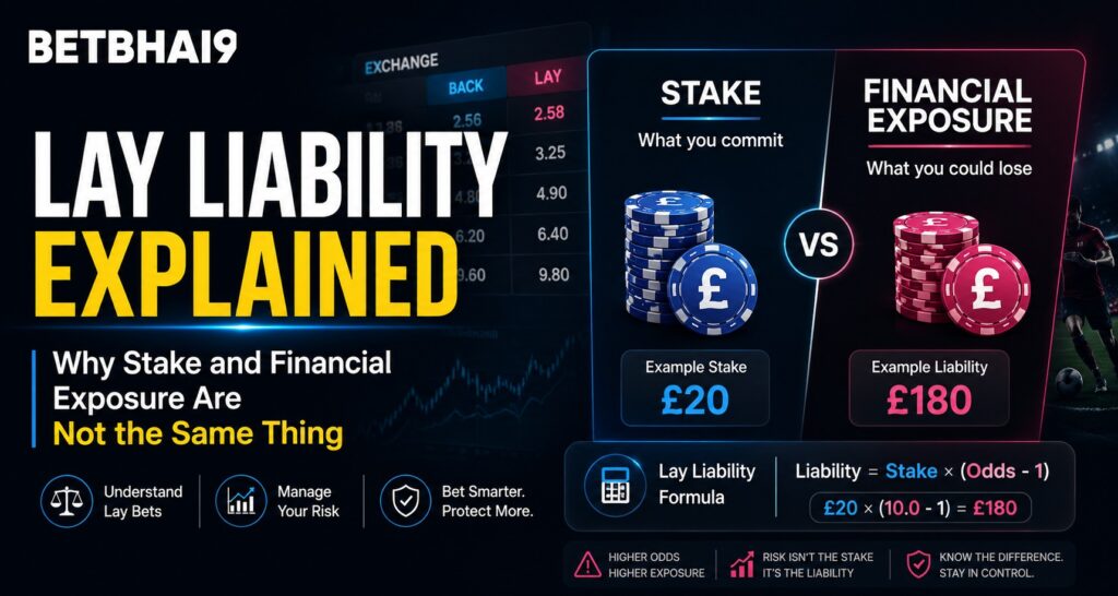 Betbhai9: Lay Liability Explained | Why Stake and Financial Exposure Are Not the Same Thing