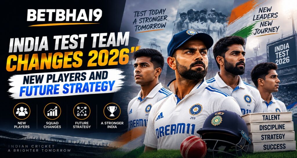 India Test Team Changes 2026: New Players and Future Strategy