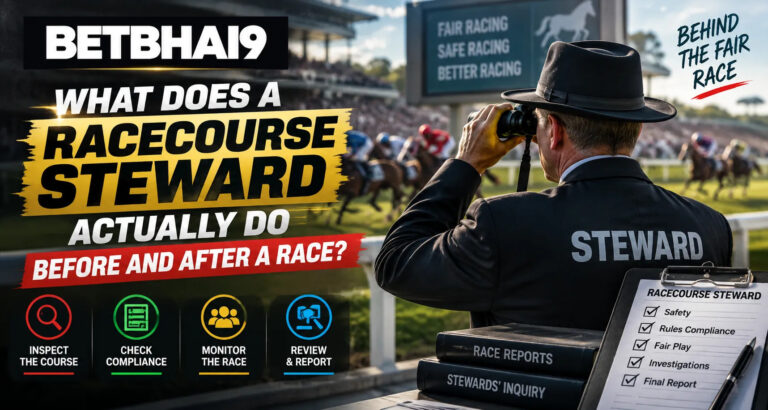 Betbhai9: What Does a Racecourse Steward Actually Do Before and After a Race?