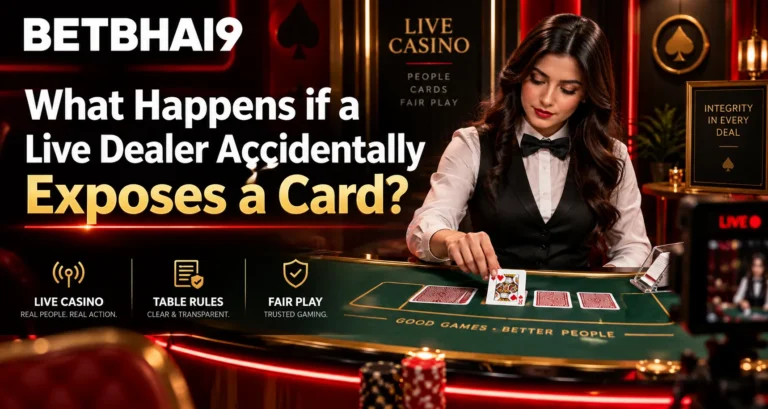 Betbhai9: What Happens if a Live Dealer Accidentally Exposes a Card?