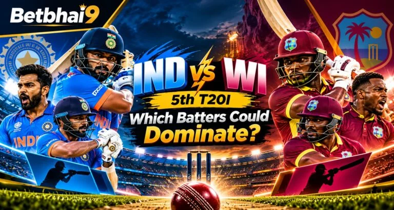 Betbhai9 | IND vs WI 5th T20I Which Batters Could Dominate?